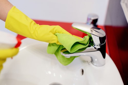 Accessible carpet cleaning website shown with screen-reader friendly navigation