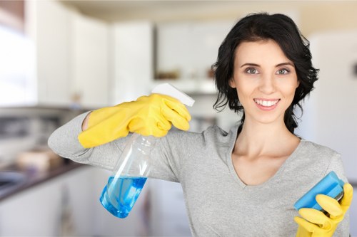 Charity donation and reuse theme linked to cleaning supplies