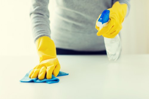 Busy Nags Head business receiving carpet cleaning service