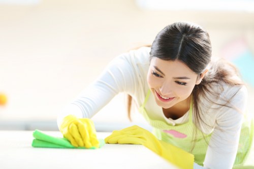 Professional mattress cleaning tools and fresh bedding